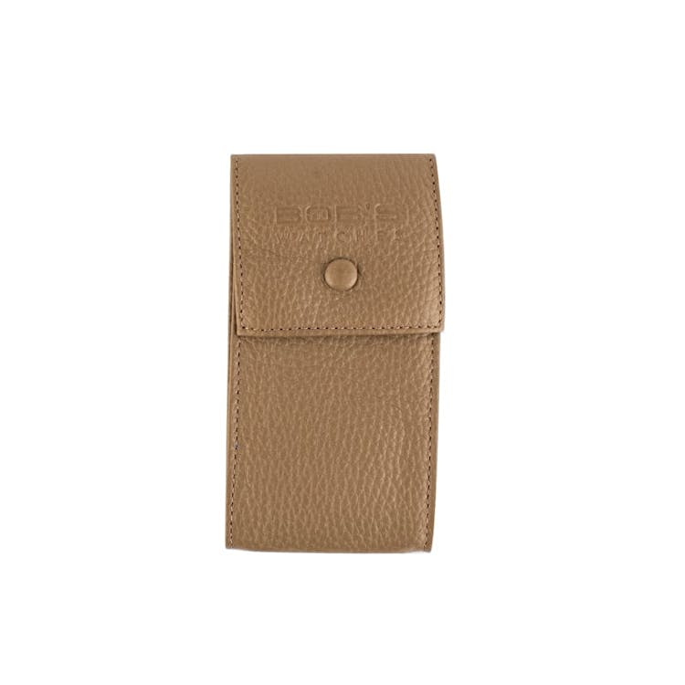 Italian Leather Watch Pouch - Taupe