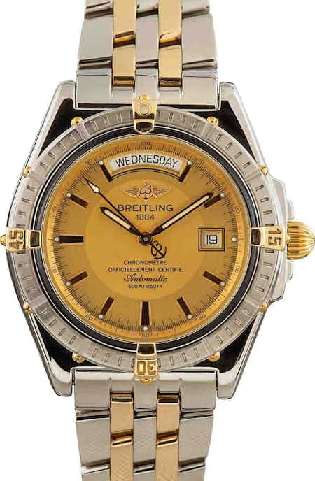Breitling Headwind Stainless Steel & Yellow Gold