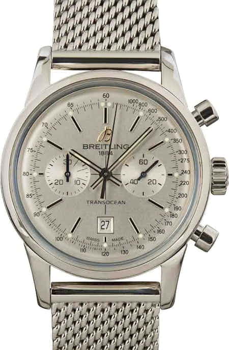 Breitling Transocean Chronograph 38 Stainless Steel