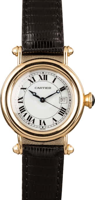 Cartier Diabolo White Roman Dial