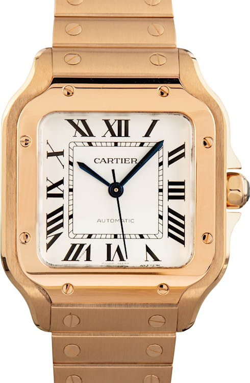 Cartier Santos De Cartier 18k Rose Gold