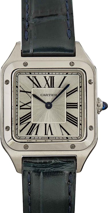 Cartier Santos Dumont Silver Dial