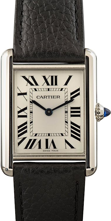 Pre-owned Cartier Tank Must Silver Dial
