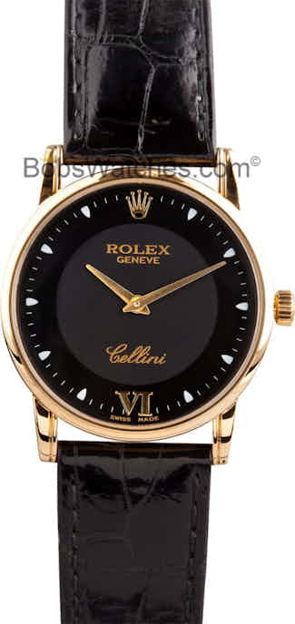 Rolex Cellini Men's 18K Yellow Gold Watch 5116