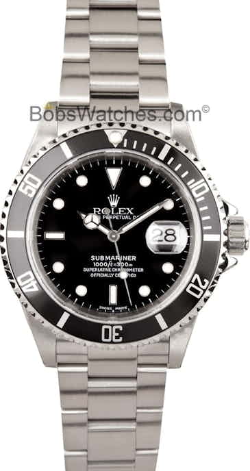 Rolex Submariner Stainless Steel 16610 Preowned