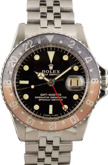 Vintage Rolex GMT-Master 1675 Glossy Gilt Dial