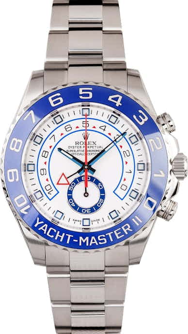 Men's Rolex Yacht-Master II Ref 116680 Blue Ceramic Bezel