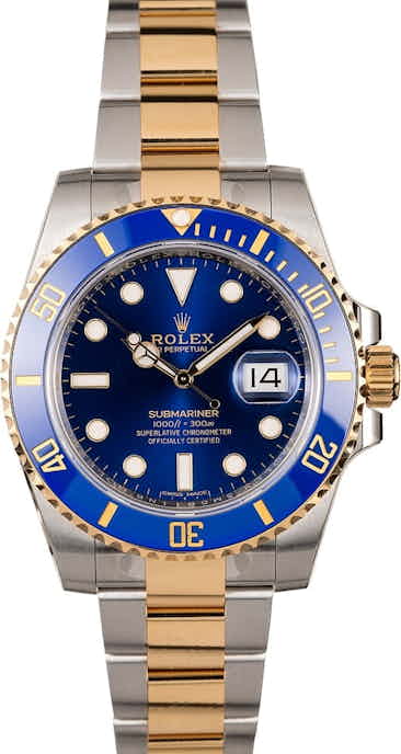 Unworn Rolex Submariner 116613 Sunburst Blue