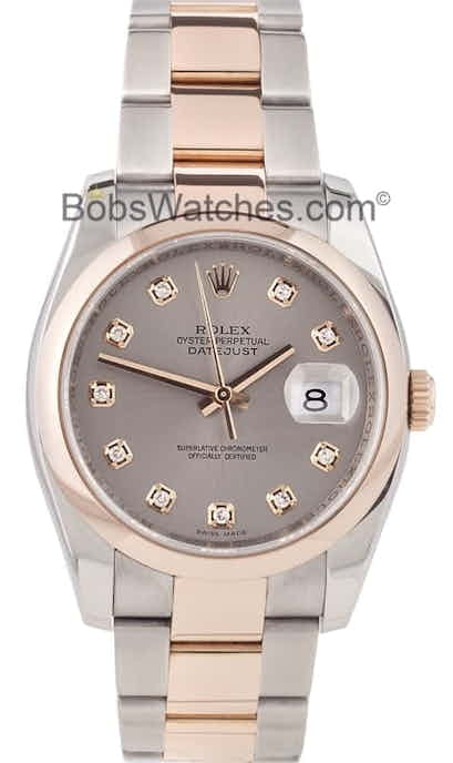 Used Men's Rolex DateJust Watch Rose Gold 116201