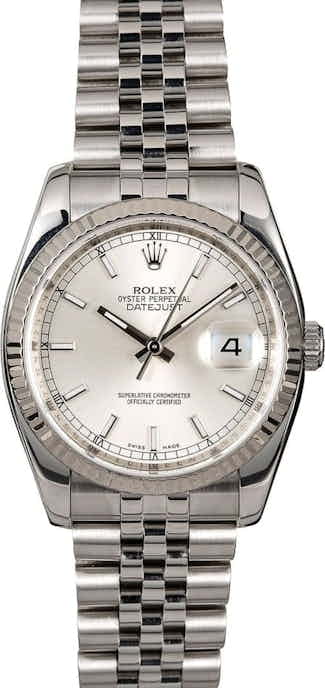 Rolex Datejust 116234 Silver Dial with Steel Jubilee