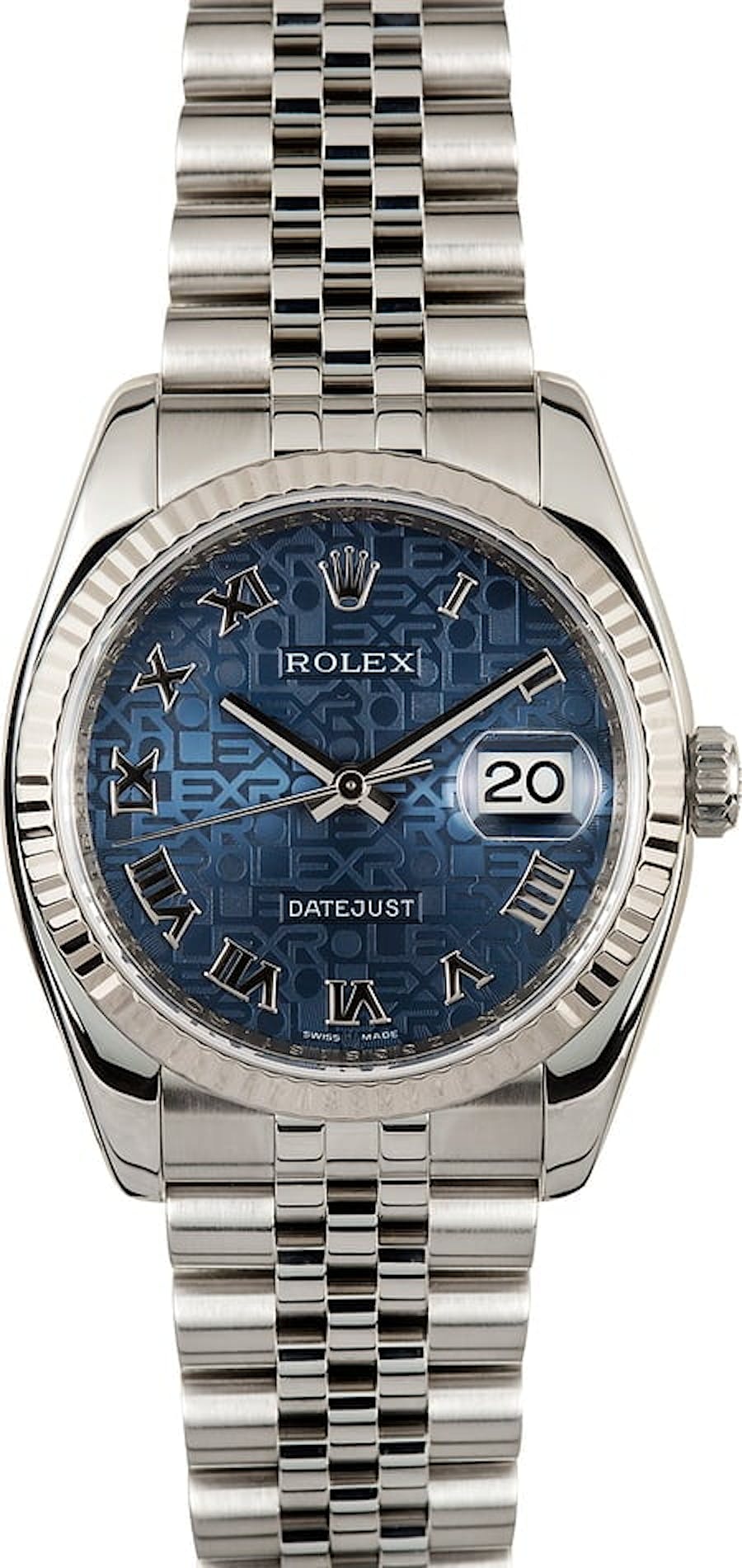 Rolex Datejust 116234 Blue Roman Jubilee Dial