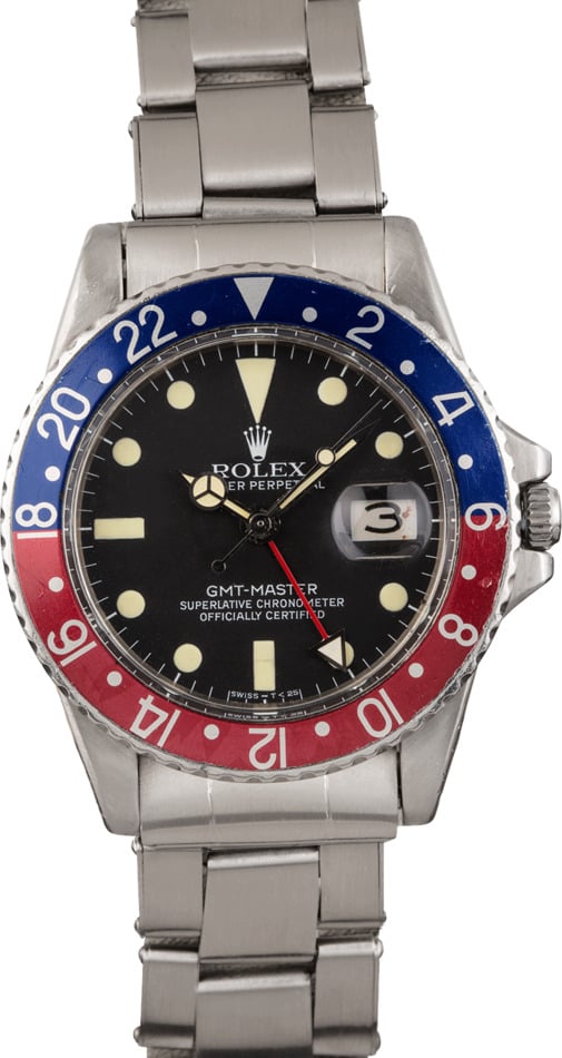 Buy Vintage Rolex GMT Master 1675 Bob s Watches Sku 123681