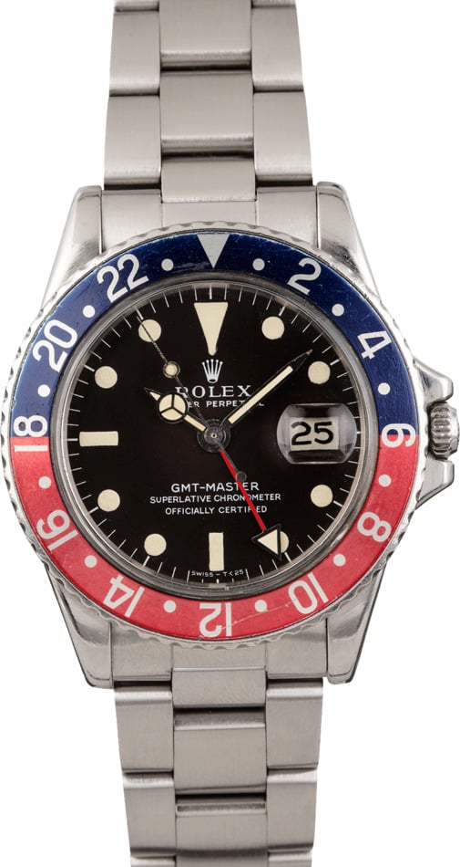 Buy Vintage Rolex GMT Master 1675 Bob s Watches Sku 124086