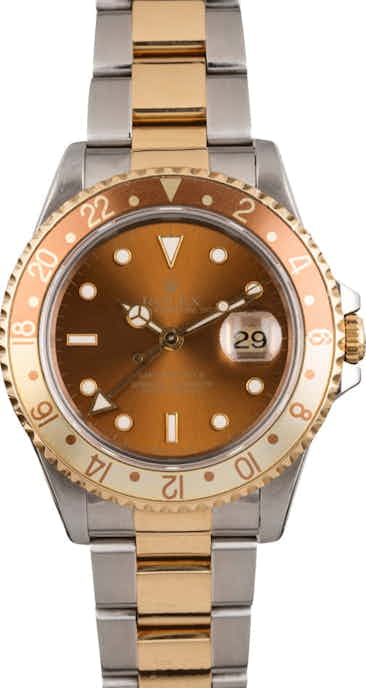 Pre Owned Rolex 'Root Beer' 16713 GMT-Master II