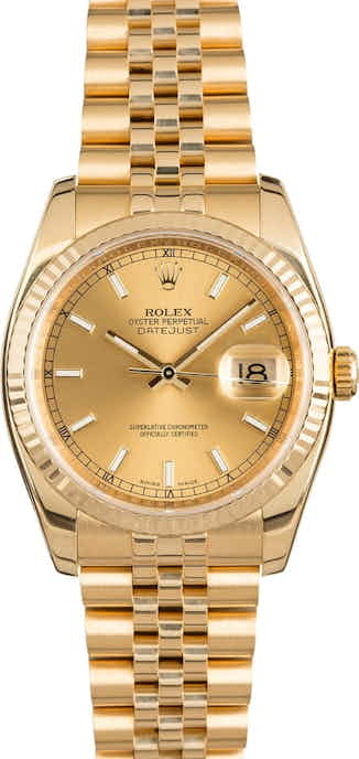 Pre Owned Rolex Datejust 116238 Jubilee Bracelet