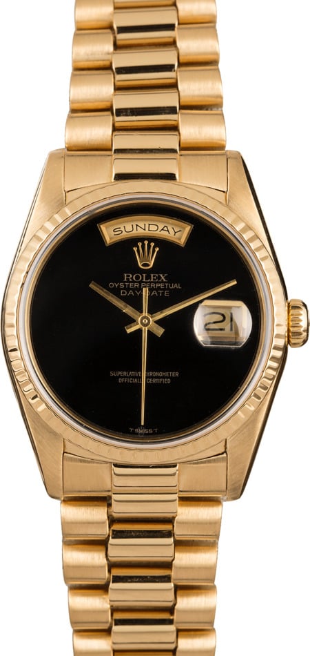 Rolex Day Date Onyx Watches Bob s Watches