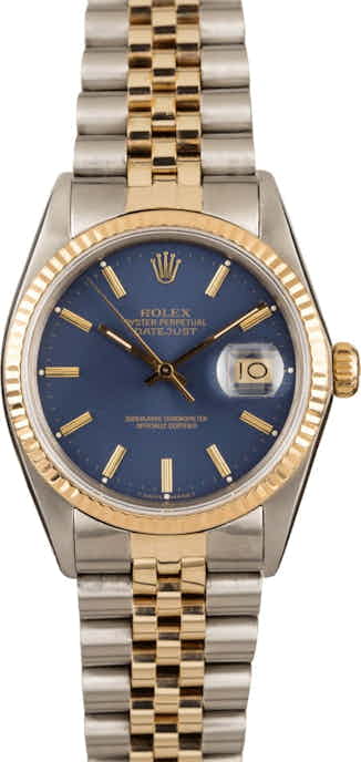 Pre-Owned Rolex Datejust 16013 Index Dial Watch