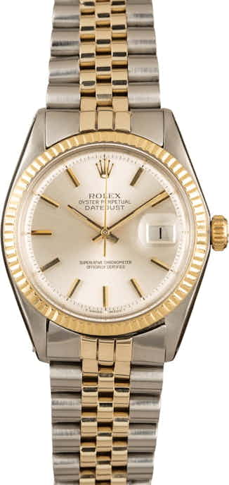 Pre-Owned Rolex Datejust 1600 Silver Dial
