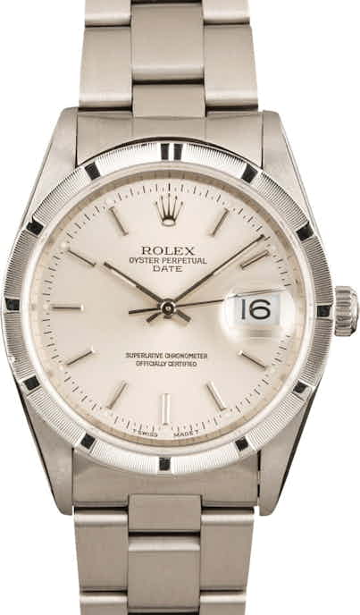 Pre Owned Rolex Date 15010 Stainless Steel