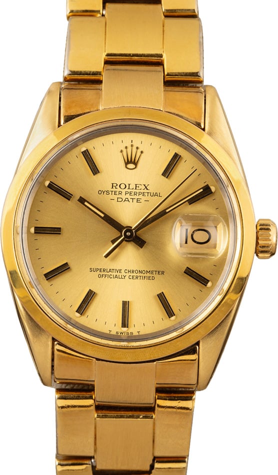 Buy Used Rolex Date 15505 Bob s Watches Sku 145480 x