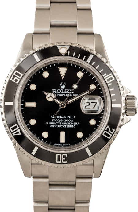 Rolex Oyster Submariner 16610 No Holes