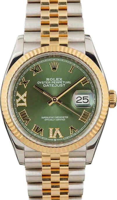 Rolex Datejust 126233 Olive Green Diamond Dial