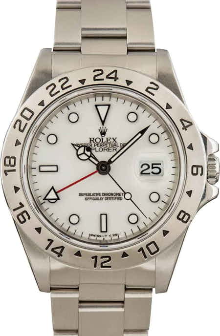 Rolex Explorer II Ref 16570 White Dial