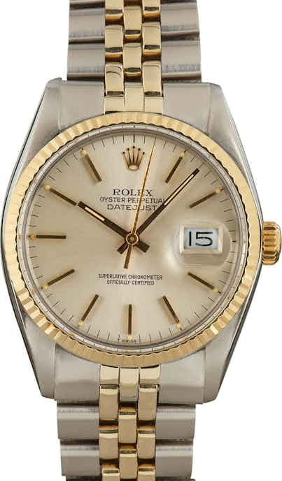 Men's Rolex Datejust 16013 Silver Dial