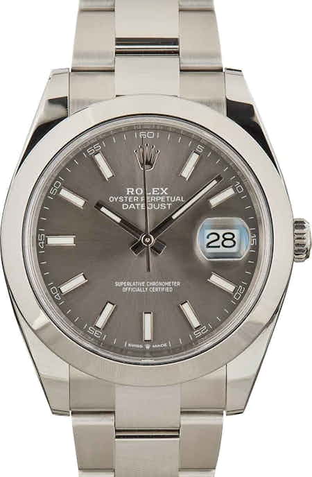 Pre-Owned Rolex Datejust 41 Ref 126300 Slate Dial