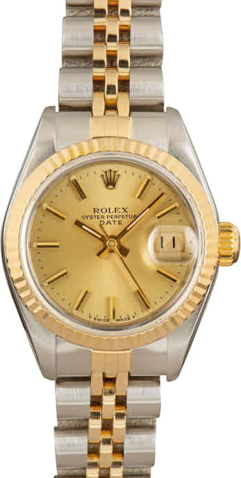 Ladies Rolex Date 69173 Steel & Gold