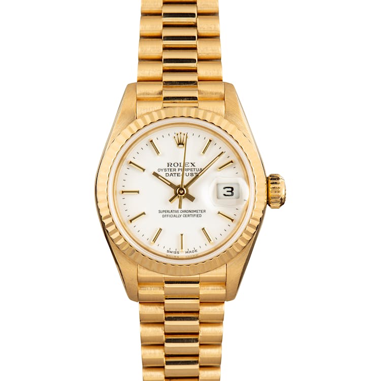 Used Rolex Yellow Gold Datejust 79178 White Dial