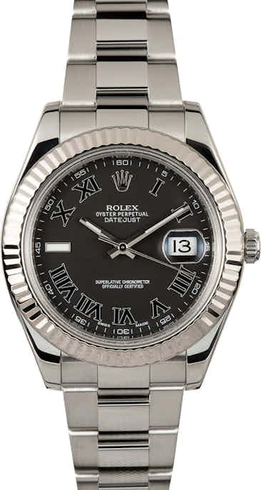 Datejust 2 Rolex 116334 Black Roman