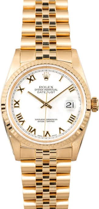 Gold Rolex Datejust 16238