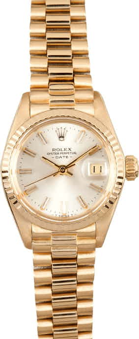 Rolex Ladies Gold Date 6917