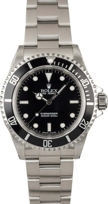 Used Rolex 14060M No Date Submariner Dive Watch