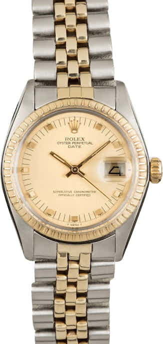 Used Rolex Date 1505 Champagne Dial