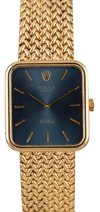 Pre-Owned Rolex Cellini 4332 Blue Dial