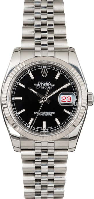 Pre Owned Rolex Datejust 116234 Black