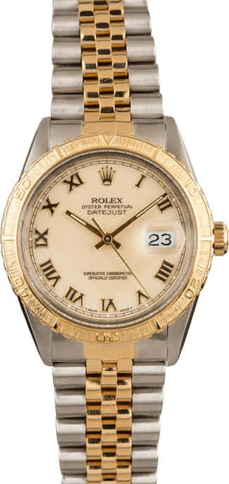 Pre-Owned Rolex Datejust 16253 Ivory Roman Dial
