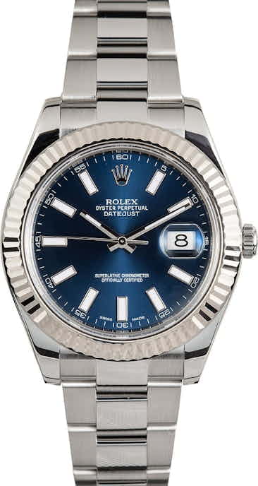 Men's Rolex Datejust II 116334BLSO Blue