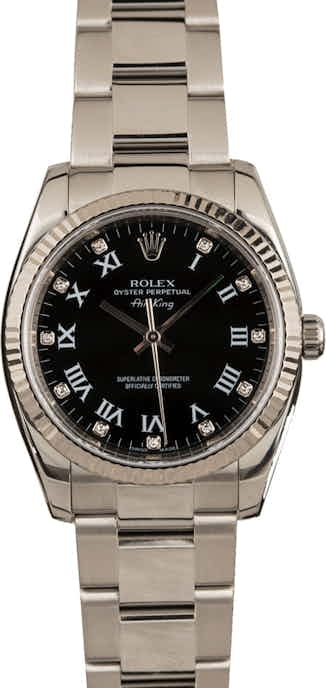 Pre-Owned Rolex Air-King 114234 Diamond Markers