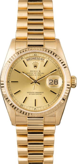 PreOwned Rolex Day-Date 18038 18K Yellow Gold