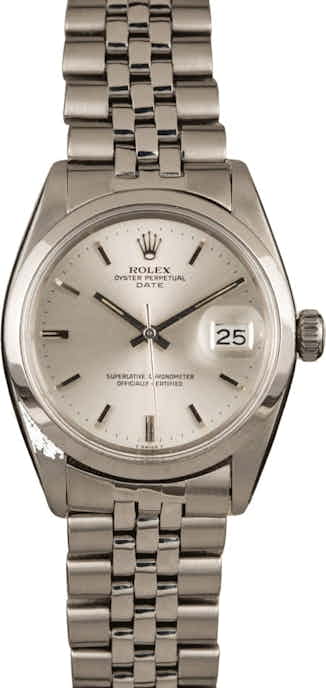 Used Rolex Oyster Perpetual Date 1500 Oval Link