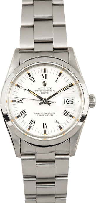 Rolex Date 15000 White Dial