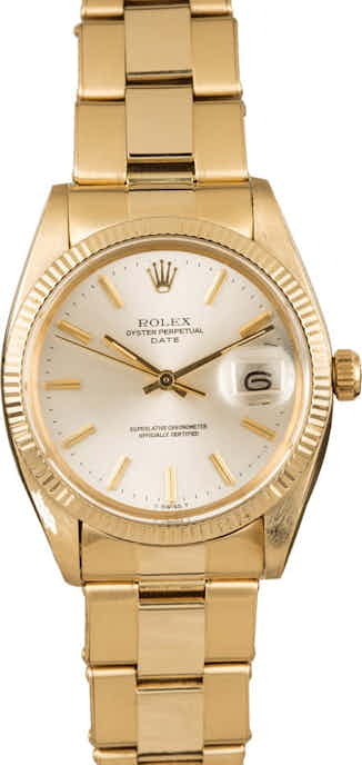 Used Rolex Date 1503 Silver Index Dial