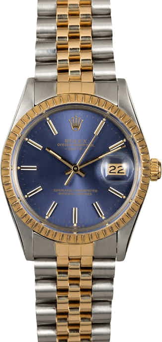 Men's Rolex Date 15053 Blue Dial