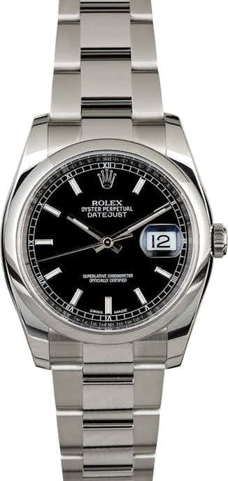 Rolex Datejust 116200 Black Dial Unworn Watch