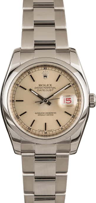 Pre-Owned Rolex Datejust 116200 Silver Index Dial