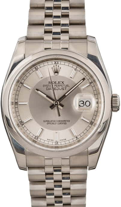 Rolex Datejust 116200 Silver Tuxedo Dial