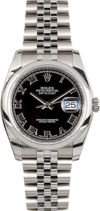 Rolex Datejust 116200 Black Dial Jubilee